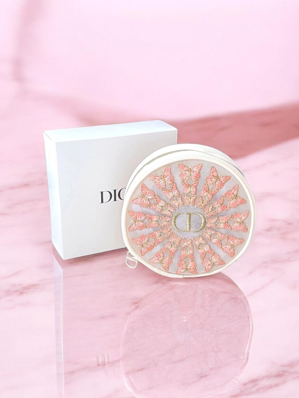 Dior Beauty - Limited Edition Spring Makeup Bag With Box - Gift W Purchase Item
